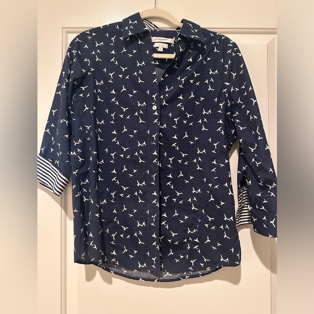 Foxcroft easy care button down shirts size small